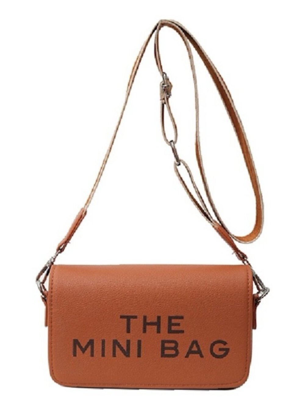 Zenana The Mini Bag Camel Crossbody NWOT Vegan Leather Designer Inspired